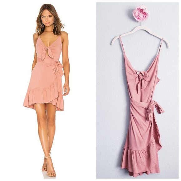 REVOLVE Dresses & Skirts - Elegant Pink Bow-Tie Dress